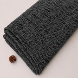 Rhinestone Embroidery Mesh Fabric ( Black ) - 60 INCH WIDTH
