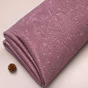 Rhinestone Embroidery Mesh Fabric (Blush Pink) - 60 INCH WIDTH