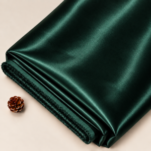 Deep Emerald Green Satin Astar Fabric – 44 INCH WIDTH