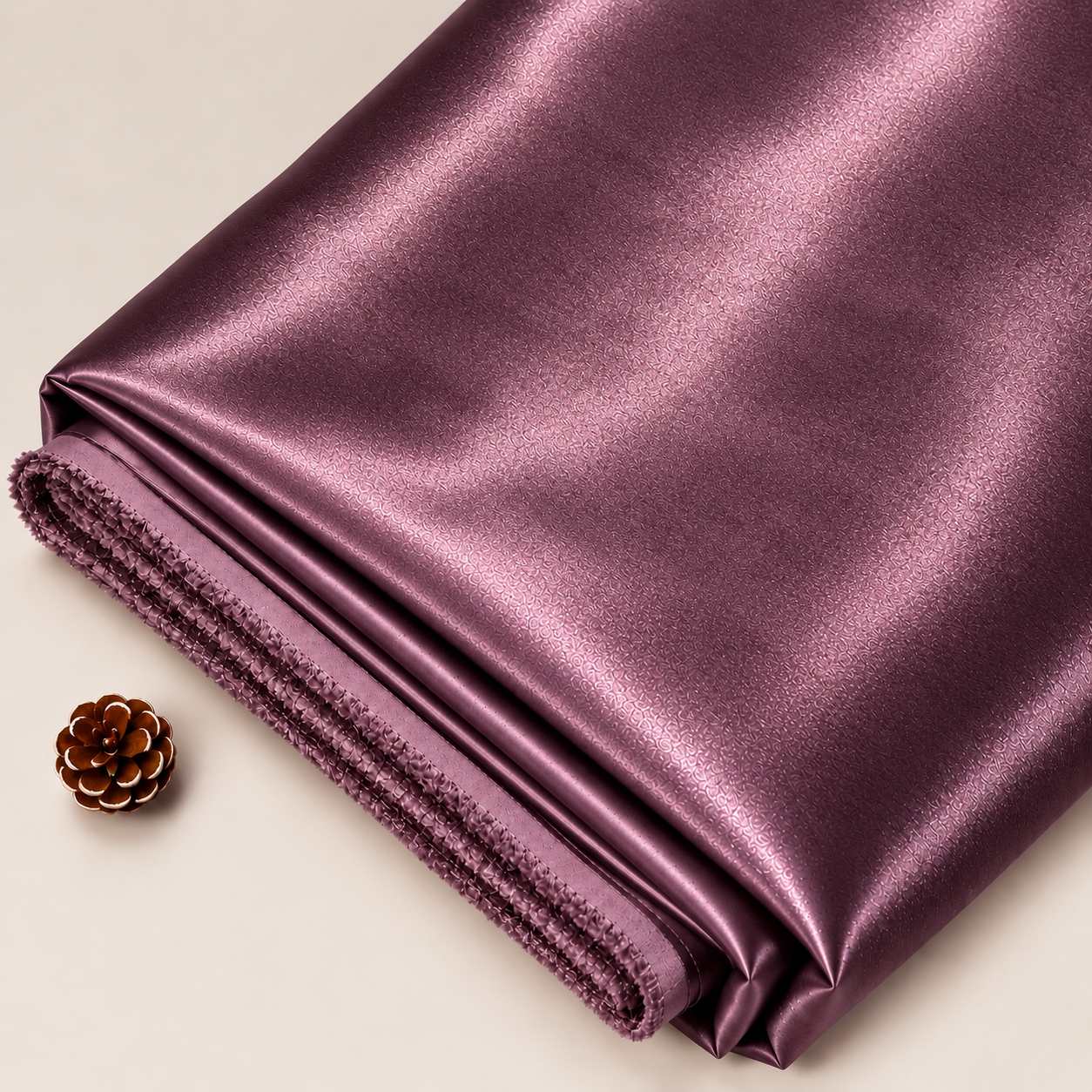 Pinkish Purple Satin Astar Fabric – 44 INCH WIDTH
