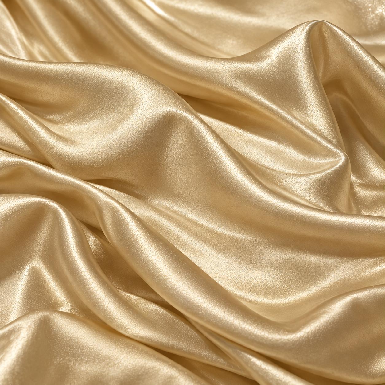 Champagne Gold Satin Astar Fabric - 44 INCH WIDTH - Image 4