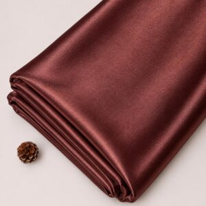 Rich Burgundy Satin Astar Fabric - 44 INCH WIDTH