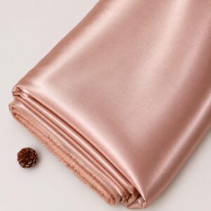 Premium Rose Gold Satin Astar Fabric - 44 INCH WIDTH